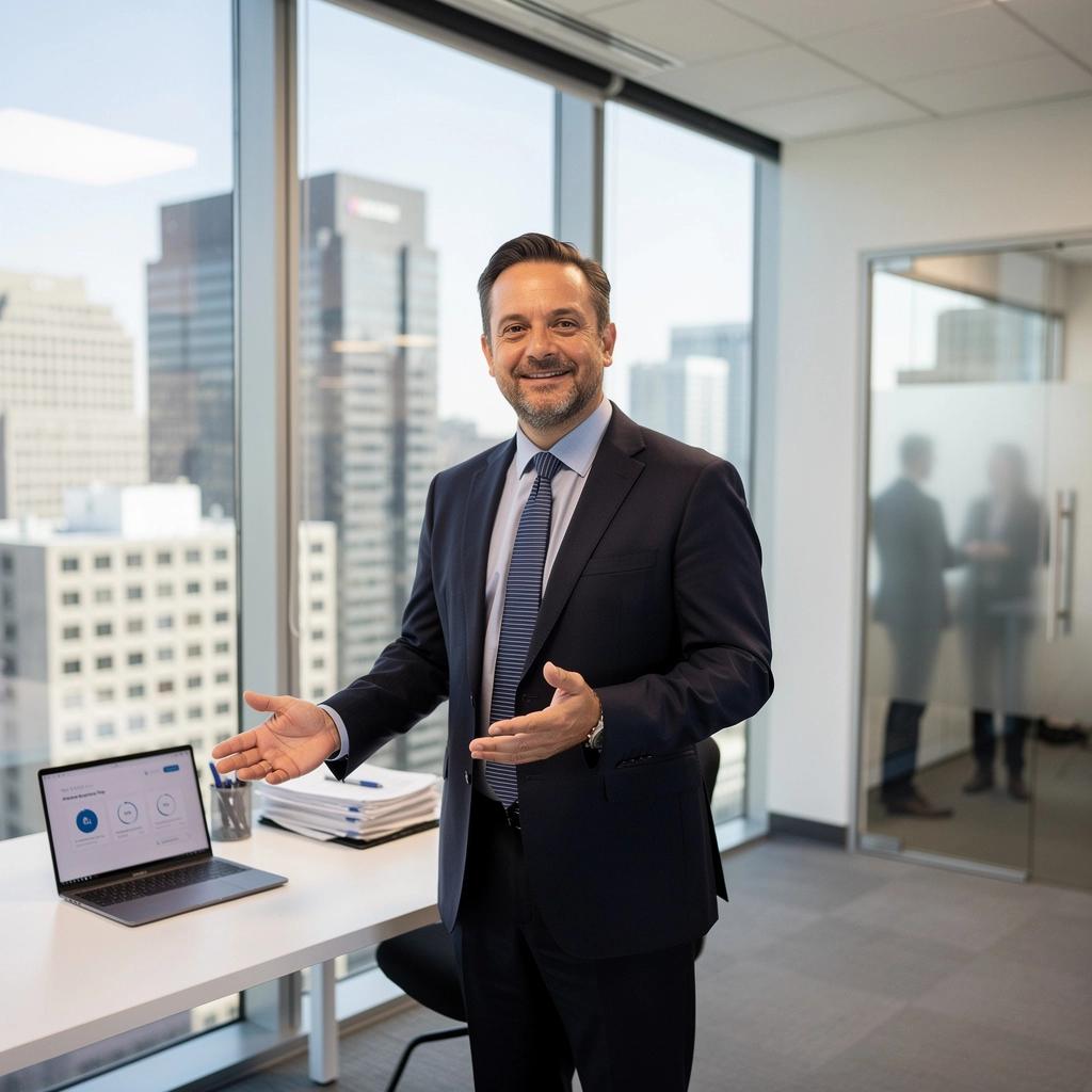 Zespół ekspertów analizujących polisy ubezpieczeniowe w biurze.